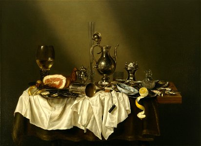 Willem Claesz. Heda - Banquet Piece with Ham - 57.56 - Museum of Fine Arts