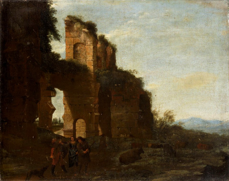 Willem van Bemmel - Ruine mit Räubern und einer Frau - GG 5748 - Kunsthistorisches Museum