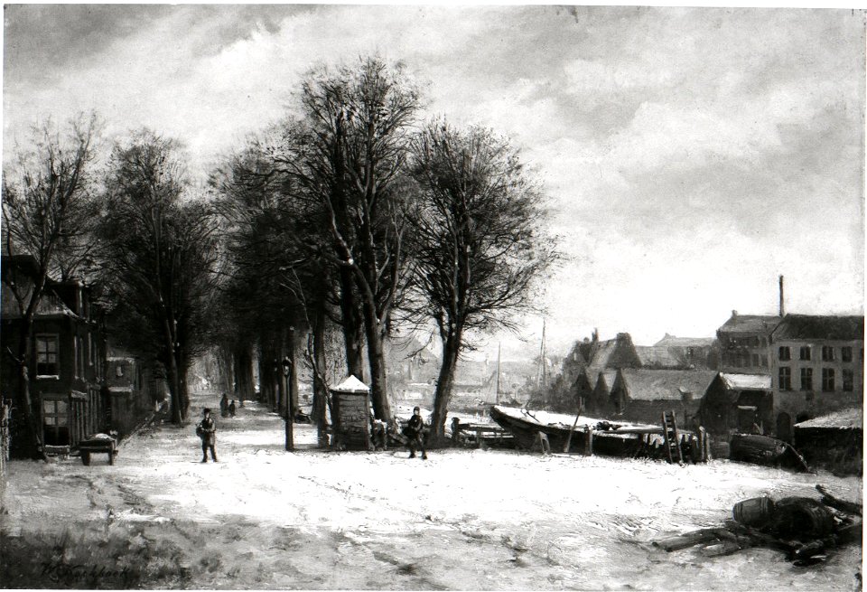 Willem Koekkoek - Plantage Lijnbaansgracht te Amsterdam - SA 41064 - Amsterdam Museum