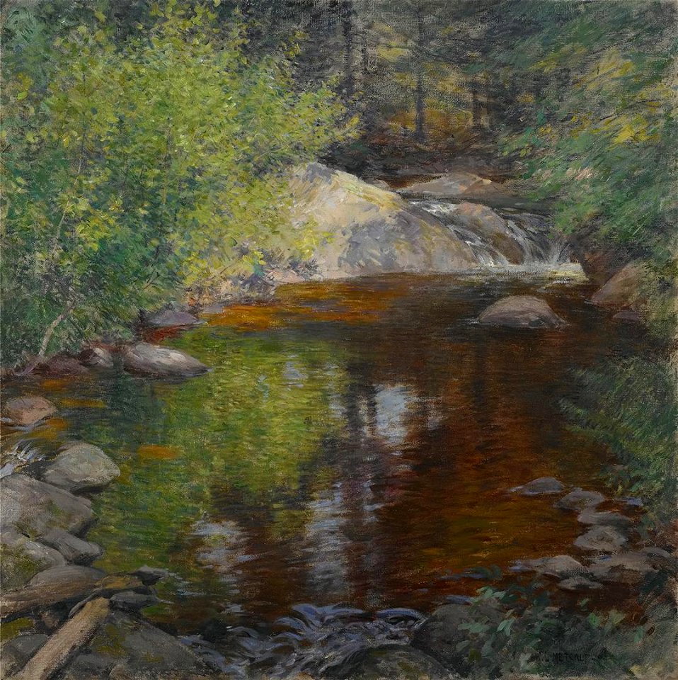 Willard LeRoy Metcalf - The Pool - promised gift 88 the-pool - Crystal Bridges Museum of American Art
