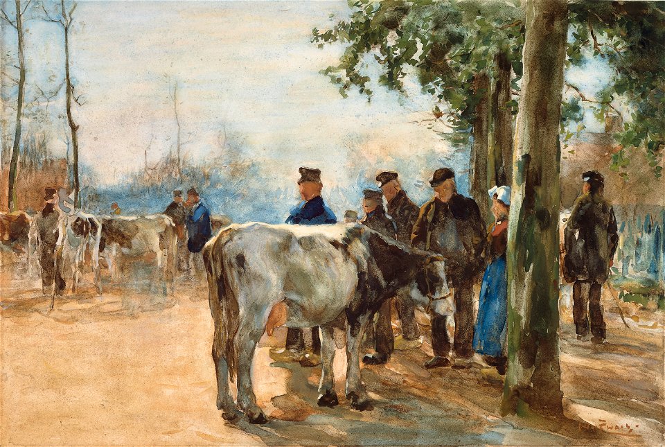 Willem de Zwart - De veemarkt