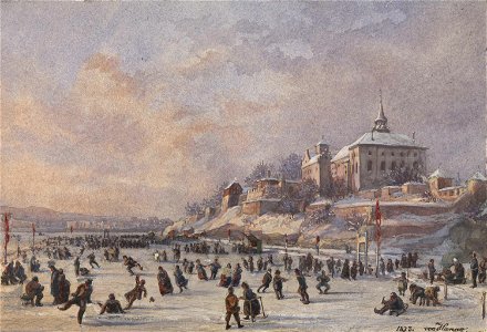 Wilhelm von Hanno - Christiania Skøitebane - 1873 - Oslo Museum - JWC.111