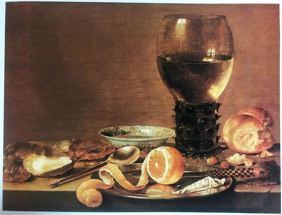Willem Claesz Heda - Still Life with Oyster, Soup, Lemon and Rummer