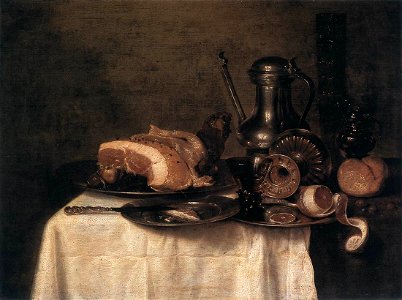 Willem Claesz. Heda - Still-Life - WGA11240. Free illustration for personal and commercial use.