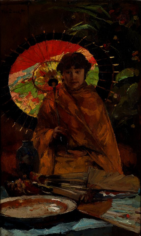 Willem de Zwart - Girl with Japanese parasol - Google Art Project