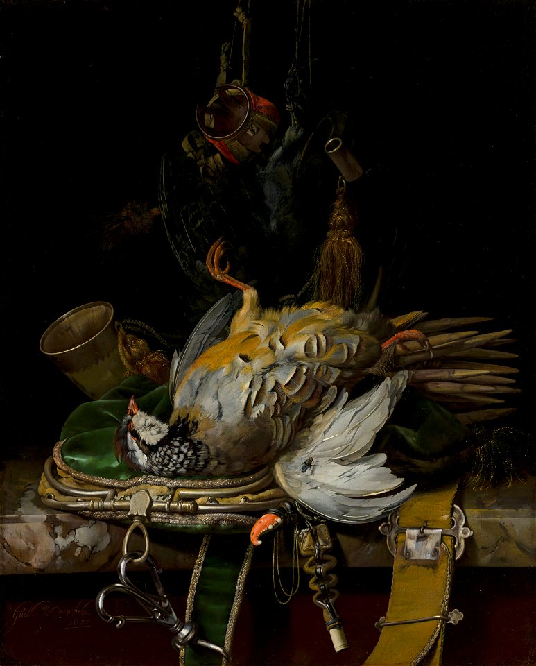Willem van Aelst - Still Life with Partridges - 3 - Mauritshuis