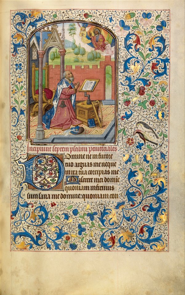 Willem Vrelant (Flemish, died 1481, active 1454 - 1481) - David in Prayer - Google Art Project