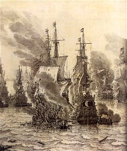 Willem van de Velde (I) - The Battle of Livorno (detail) - WGA24521