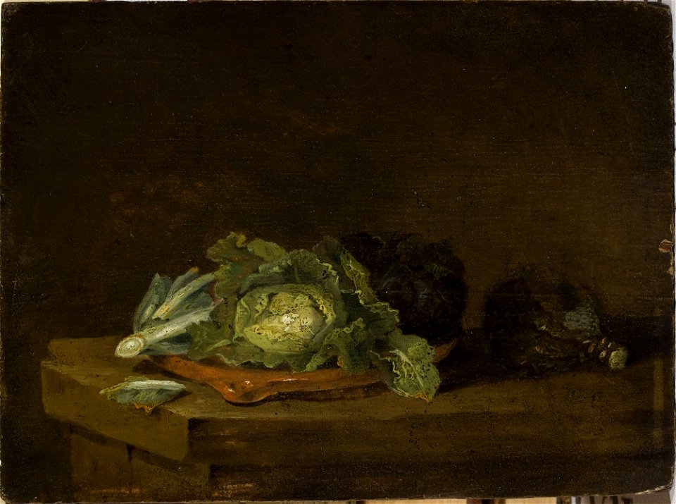 Willem Kalf - Cabbages on a Table Top - NB 962 MNW - National Museum in Warsaw