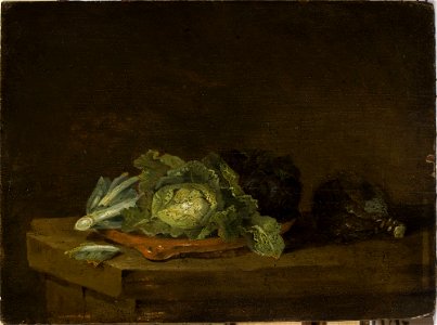 Willem Kalf - Cabbages on a Table Top - NB 962 MNW - National Museum in Warsaw