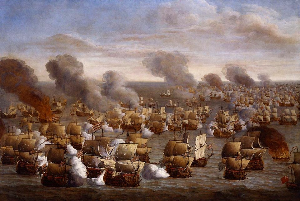 Willem van de Velde the Elder (1611-93) - The Battle of the Texel (Kijkduin), 21 August 1673 - RCIN 405306 - Royal Collection