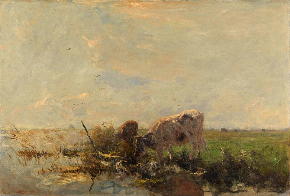 Willem Maris - Koeien aan een plas - SK-A-3107 - Rijksmuseum