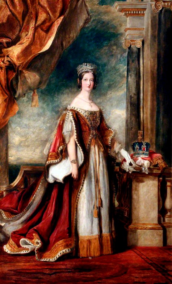Sir David Wilkie - Queen Victoria (detail) - WGA25758