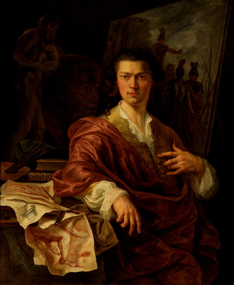 Willem Herreyns - Portrait of Artist A. C. Lens - WGA11383