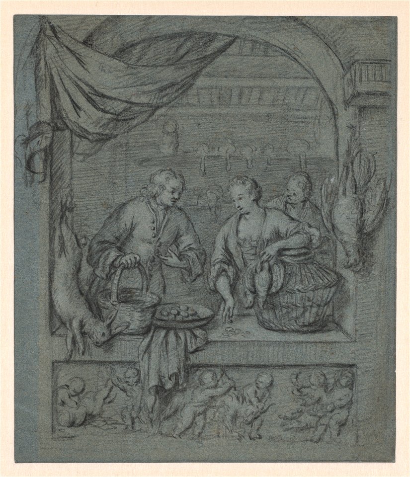 Willem van Mieris (Dutch, 1662-1747) - The Bird Seller - 2019.10 - Cleveland Museum of Art