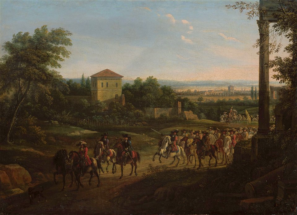 Willem van Bemmel - Landschaft mit Reitern - GG 1757 - Kunsthistorisches Museum