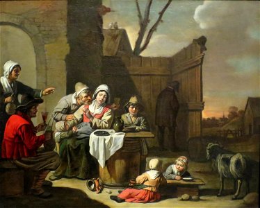 The Courtyard of a Country Inn by Abraham Willemsens, Columbus Museum of Art