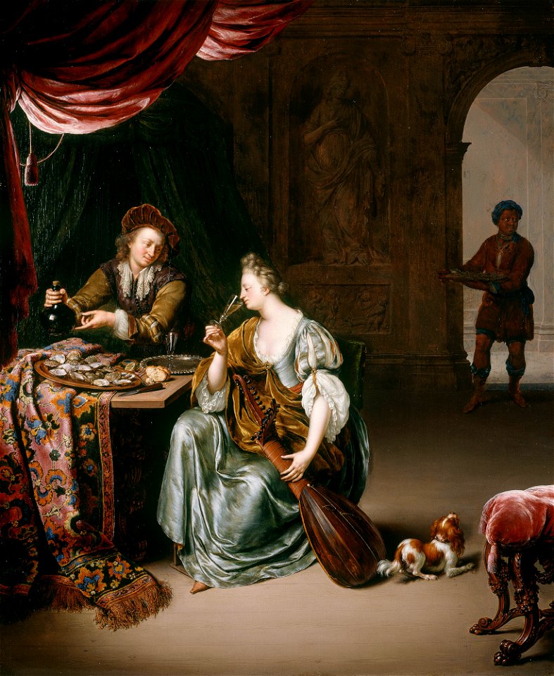 Willem van Mieris - The neglected Lute RCIN 405543