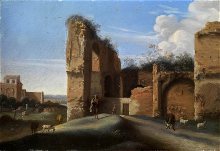 Willem van Nieulandt (attr) Römische Ruinenlandschaft
