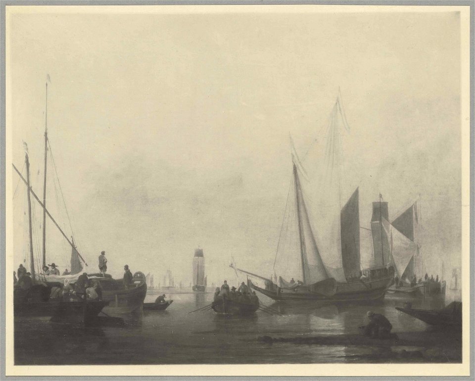 Willem van de Velde - A view on a river