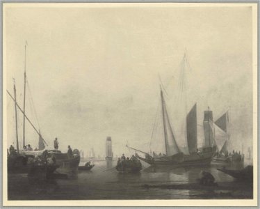 Willem van de Velde - A view on a river