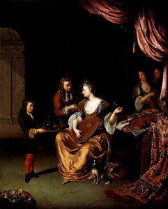 Willem van Mieris - The Lute Player - WGA15646