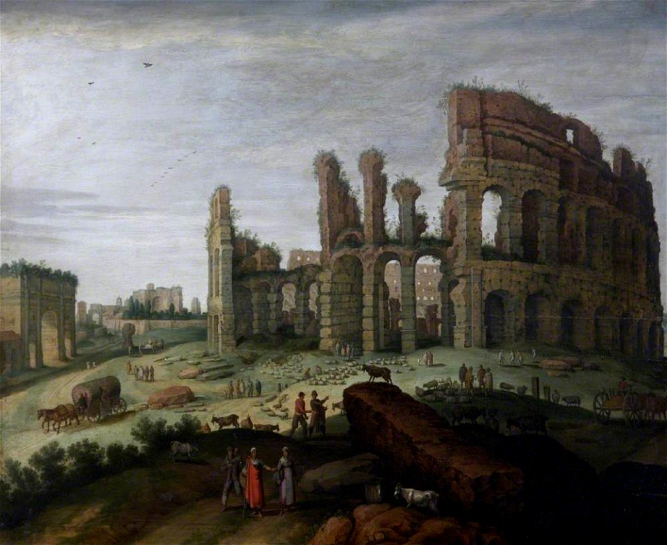 Willem van Nieulandt II (1584-c.1635) - View of the Colosseum, Rome - 872121 - National Trust