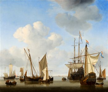 Willem van de Velde de Jonge - Ships in the Roads - 200 - Mauritshuis