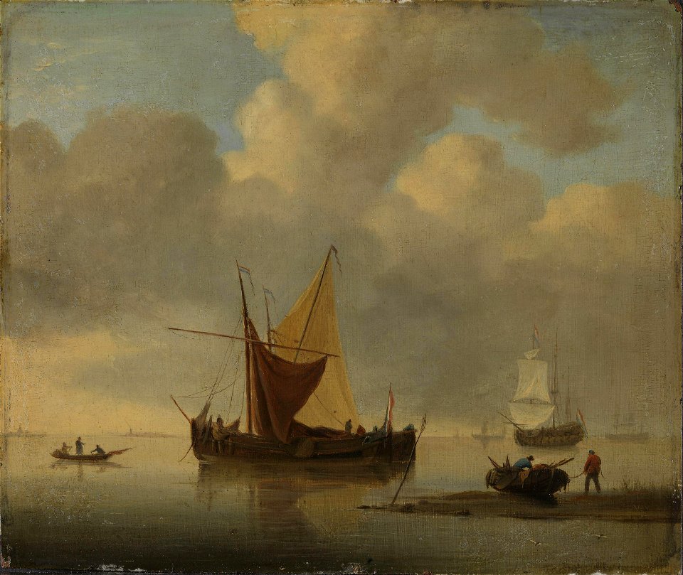 Willem van de Velde (II) - A Calm at Sea - NG.M.00691 - National Museum of Art, Architecture and Design