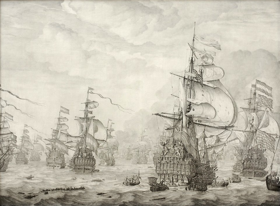 Willem van de Velde the Elder - The Capture of the Royal Prince during the Four Days' Battle 1666