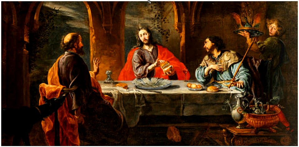 Willem van Herp - The Supper at Emmaus - Free Stock Illustrations ...