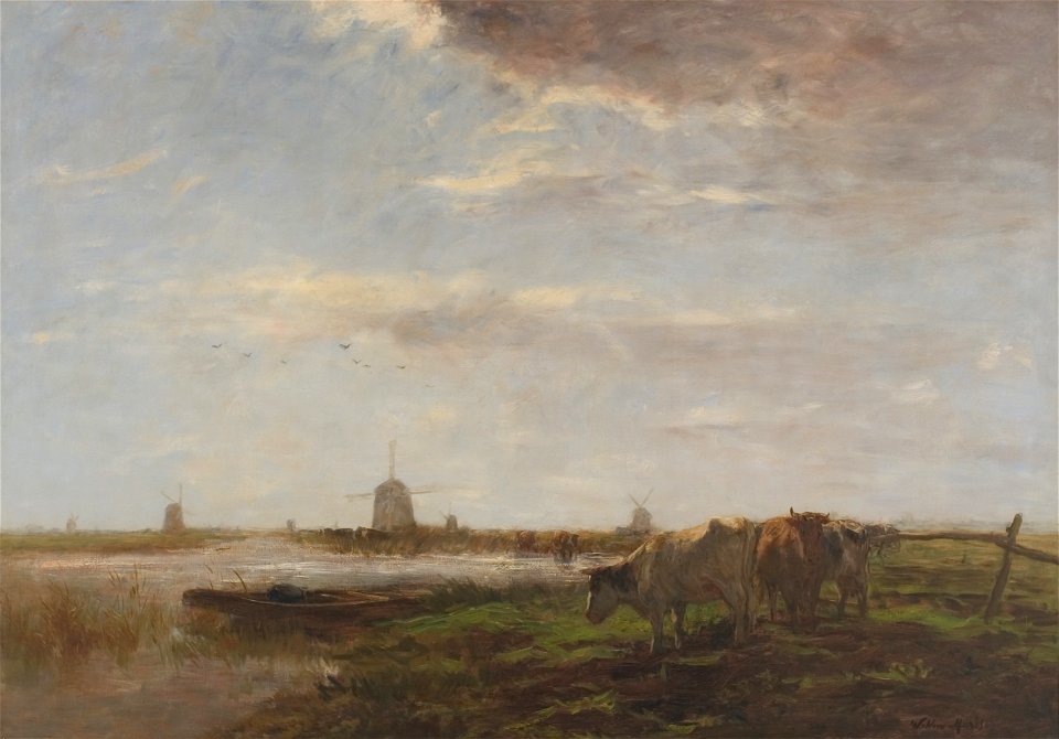 Willem Maris - Polderlandschap - BR1988 - Rijksmuseum Twenthe