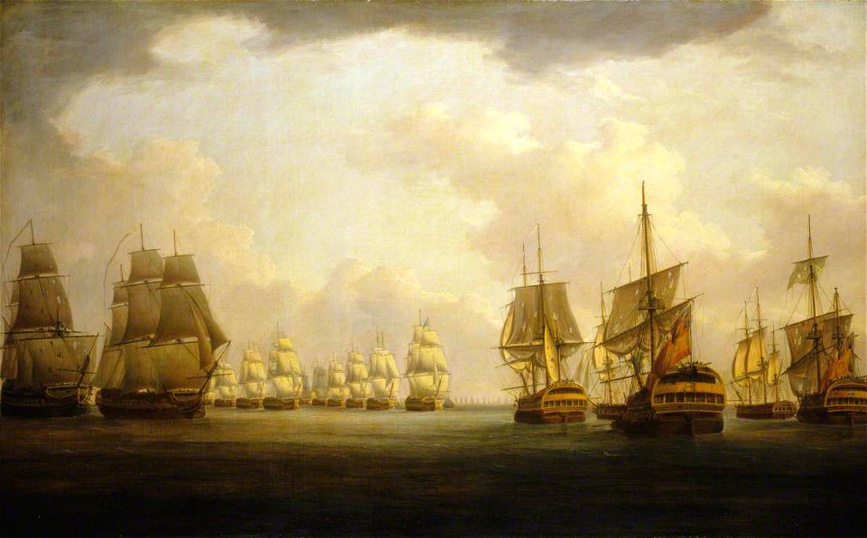 William Anderson (1757-1837) - Admiral Sir Robert Calder's Action off Cape Finisterre, 23 July 1805 - BHC0539 - Royal Museums Greenwich