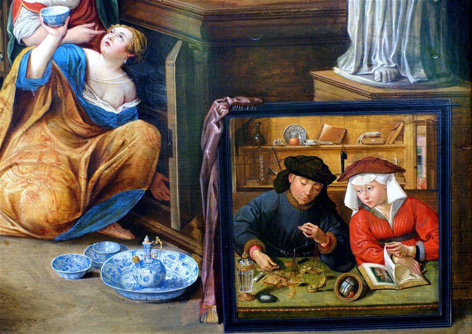 Willem van Haecht - Apelles painting Campaspe - detail foreground