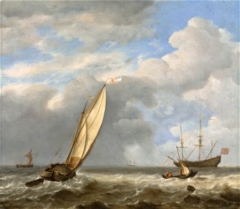 Willem van de Velde the younger - A dutch kaag in a light breeze 2018 CKS 15496 0018 000