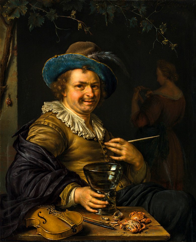 Willem van Mieris - A Merry Toper 2018 CKS 16352 0035