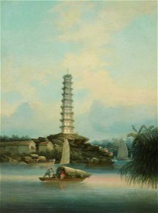 William Alexander (1767-1816) - Chinese Scene with Pagoda and Junks - 515540 - National Trust