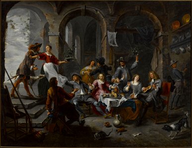 Willem van Herp - Company (Allegory of Five Senses) - M.Ob.569 - National Museum in Warsaw