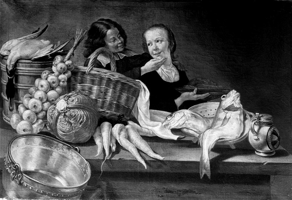 Willem van Odekercken - Keukenstuk - SA 509 - Amsterdam Museum
