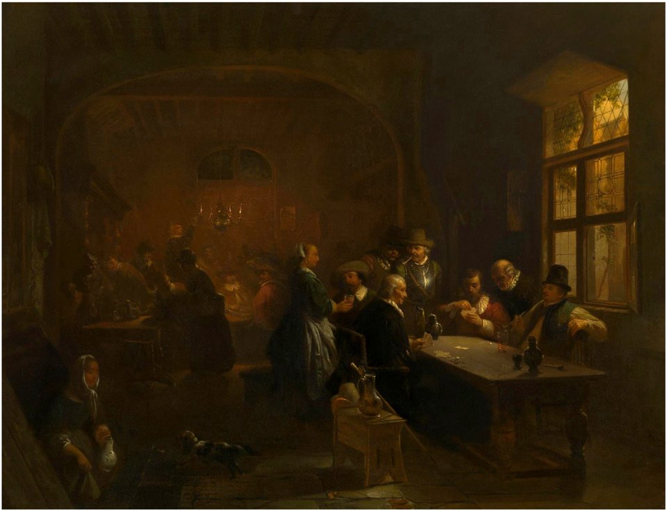 Willem Linnig the Elder - Tavern interior