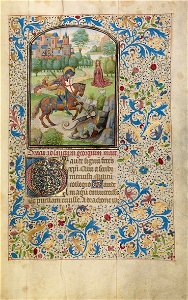 Willem Vrelant (Flemish, died 1481, active 1454 - 1481) - Saint George and the Dragon - Google Art Project