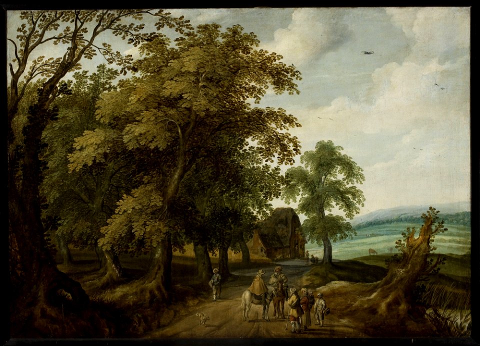 Willem van den Bundel - Landscape with travellers on the road - M.Ob.1828 MNW - National Museum in Warsaw