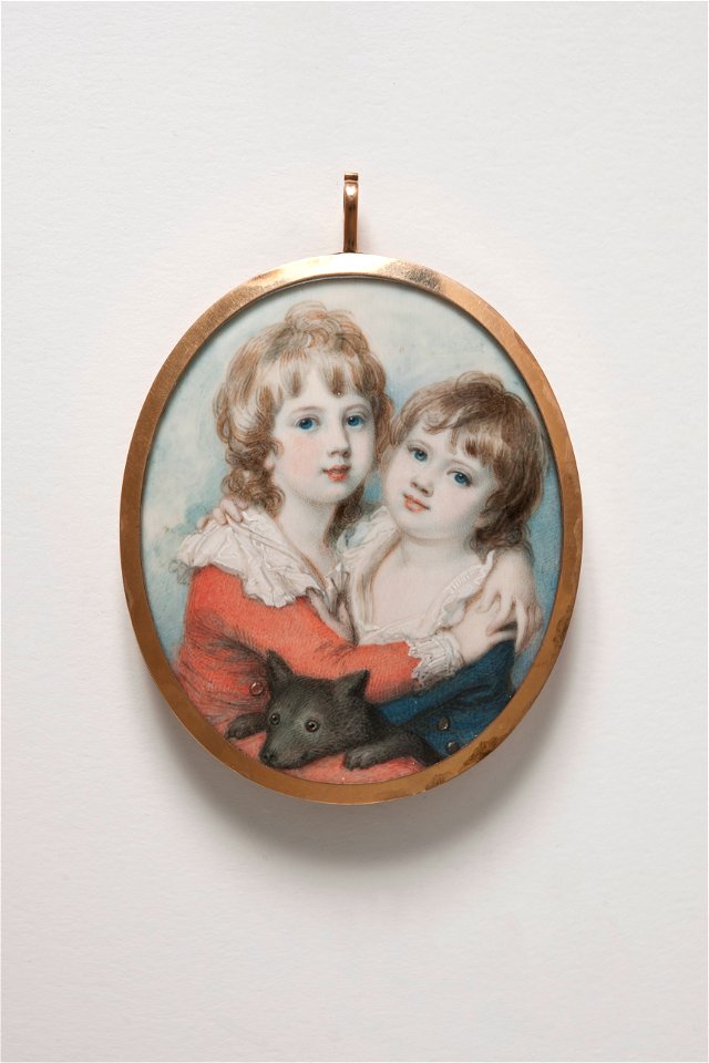 William (1783-1812) och George (1784-1809) Cavendish (Richard Cosway) - Nationalmuseum - 24846