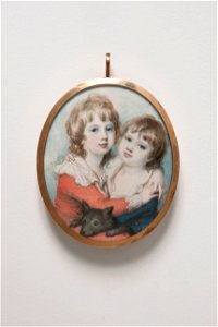 William (1783-1812) och George (1784-1809) Cavendish (Richard Cosway) - Nationalmuseum - 24846