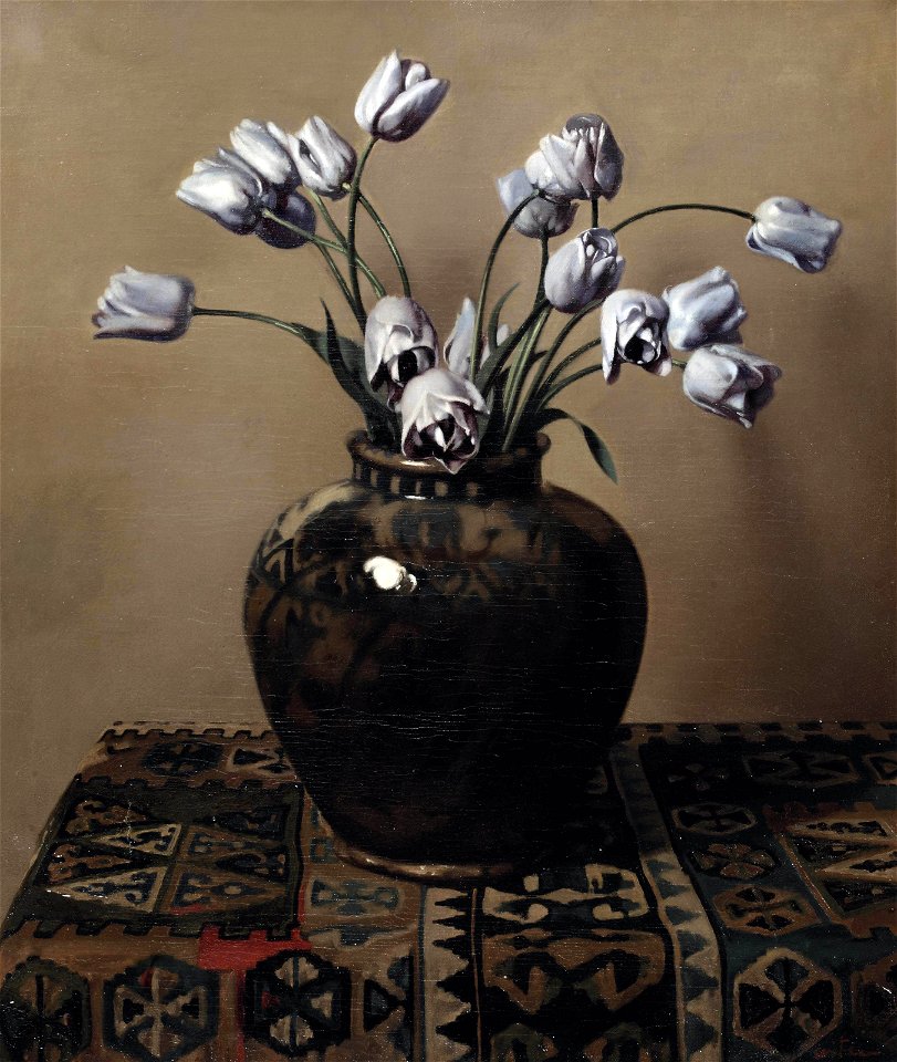 Willem Witsen - Still life with tulips in a jar