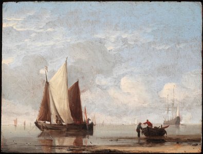 Willem van de Velde the Younger - Calm Sea - 89.48 - Detroit Institute of Arts