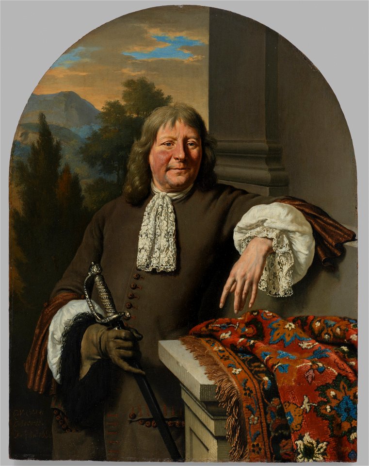Willem van Mieris - Portrait of a Man Holding a Sword - 2016.245 - Fogg Museum