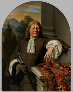 Willem van Mieris - Portrait of a Man Holding a Sword - 2016.245 - Fogg Museum. Free illustration for personal and commercial use.