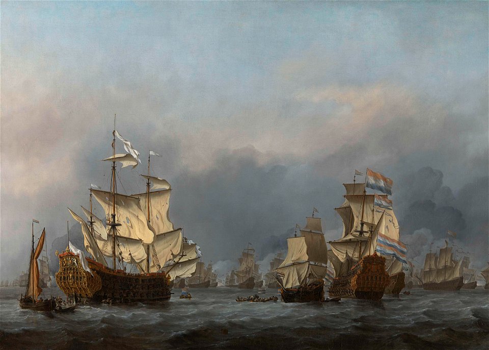 Willem van de Velde (II) - De overgave van de Royal Prince - SK-C-1743 - Rijksmuseum