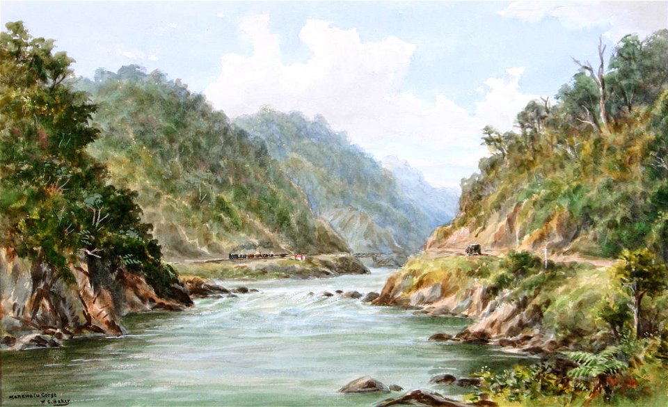 William Baker - Manawatu Gorge - Sarjeant Gallery